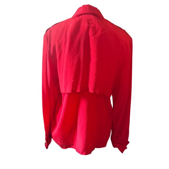 Vintage YL Studio 100% Silk Long Sleeve Blouse Size 8 - Picture 2 of 8